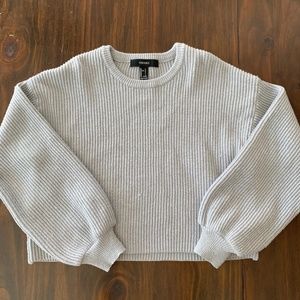 Forever 21 grey bell sleeve sweater